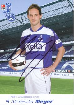 Alexander Meyer  2007/2008  MSV Duisburg  Fußball Autogrammkarte original signiert 