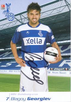Blagoy Georgiev  2007/2008  MSV Duisburg  Fußball Autogrammkarte original signiert 