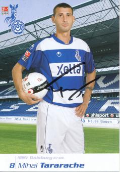 Mihai Tararache  2007/2008  MSV Duisburg  Fußball Autogrammkarte original signiert 
