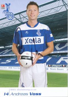 Andreas Voss  2007/2008  MSV Duisburg  Fußball Autogrammkarte original signiert 