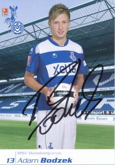 Adam Bodzek  2007/2008  MSV Duisburg  Fußball Autogrammkarte original signiert 