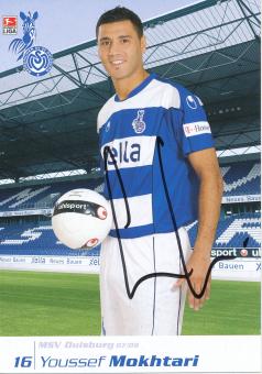 Youssef Mokhtari  2007/2008  MSV Duisburg  Fußball Autogrammkarte original signiert 