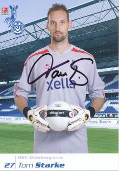Tom Starke  2007/2008  MSV Duisburg  Fußball Autogrammkarte original signiert 