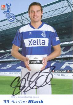 Stefan Blank  2007/2008  MSV Duisburg  Fußball Autogrammkarte original signiert 