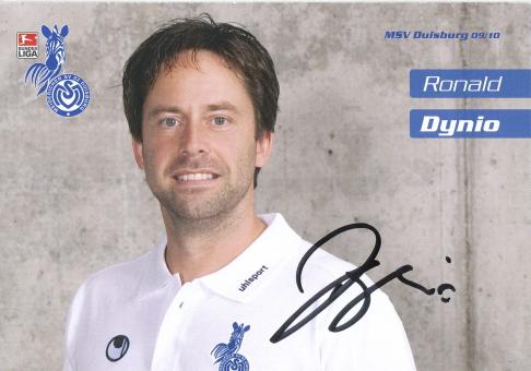 Ronald Dynio   2009/2010  MSV Duisburg  Fußball Autogrammkarte original signiert 
