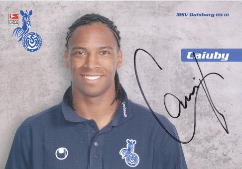 Caiuby   2009/2010  MSV Duisburg  Fußball Autogrammkarte original signiert 