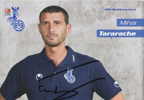 Mihai Tararache   2009/2010  MSV Duisburg  Fußball Autogrammkarte original signiert 