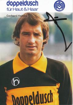 Gerhard Heinze  1981/1982   MSV Duisburg  Fußball Autogrammkarte original signiert 