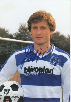 Miladin Lazic  1985/1986   MSV Duisburg  Fußball Autogrammkarte original signiert 