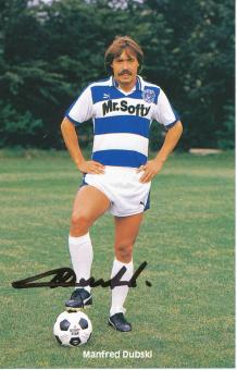 Manfred Dubski  1984/1985  MSV Duisburg  Fußball Autogrammkarte original signiert 