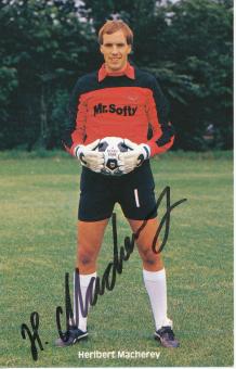 Heribert Macherev  1984/1985  MSV Duisburg  Fußball Autogrammkarte original signiert 
