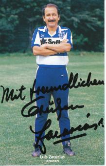 Luis Zacarias  1984/1985  MSV Duisburg  Fußball Autogrammkarte original signiert 