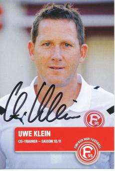 Uwe Klein  2010/2011  Fortuna Düsseldorf  Fußball Autogrammkarte original signiert 