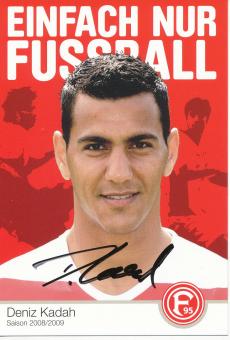 Deniz Kadah  2008/2009  Fortuna Düsseldorf  Fußball Autogrammkarte original signiert 