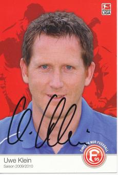 Uwe Klein  2009/2010  Fortuna Düsseldorf  Fußball Autogrammkarte original signiert 