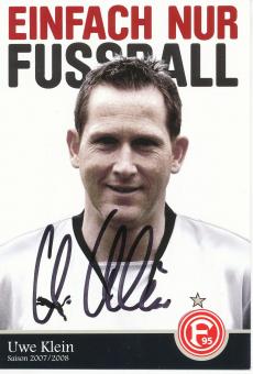 Uwe Klein  2007/2008  Fortuna Düsseldorf  Fußball Autogrammkarte original signiert 