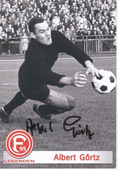 Albert Görtz  Legenden  Fortuna Düsseldorf  Fußball Autogrammkarte original signiert 