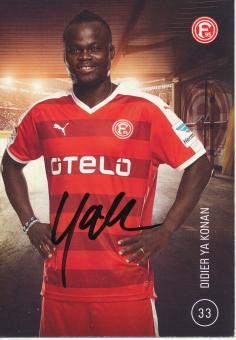 Didier Ya Konan  2015/2016  Fortuna Düsseldorf  Fußball Autogrammkarte original signiert 