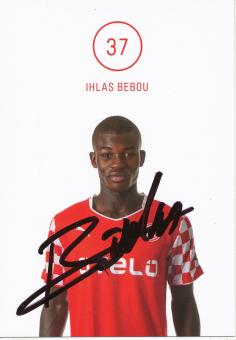 Ihlas Bebou  2014/2015  Fortuna Düsseldorf  Fußball Autogrammkarte original signiert 