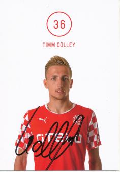 Timm Golley  2014/2015  Fortuna Düsseldorf  Fußball Autogrammkarte original signiert 