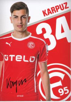 Muhammet Karpuz  2013/2014  Fortuna Düsseldorf  Fußball Autogrammkarte original signiert 