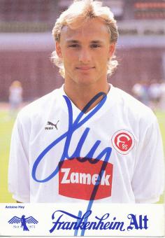 Antoine Hey  1989/1990  Fortuna Düsseldorf  Fußball Autogrammkarte original signiert 