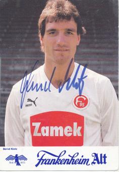 Bernd Klotz  1989/1990  Fortuna Düsseldorf  Fußball Autogrammkarte original signiert 