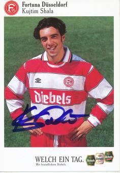Kujtim Shala  1995/1996  Fortuna Düsseldorf  Fußball Autogrammkarte original signiert 