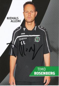 Timo Rosenberg   2015/2016  Hannover 96  Fußball Autogrammkarte original signiert 