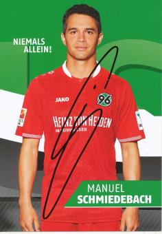 Manuel Schmiedebach   2015/2016  Hannover 96  Fußball Autogrammkarte original signiert 