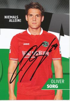 Oliver Sorg   2015/2016  Hannover 96  Fußball Autogrammkarte original signiert 