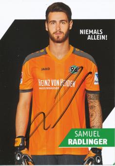 Samuel Radlinger   2015/2016  Hannover 96  Fußball Autogrammkarte original signiert 