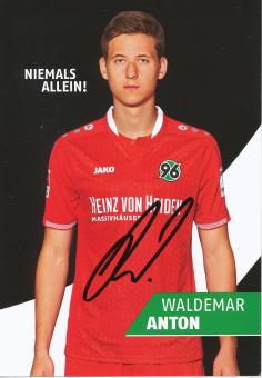 Waldemar Anton   2015/2016  Hannover 96  Fußball Autogrammkarte original signiert 