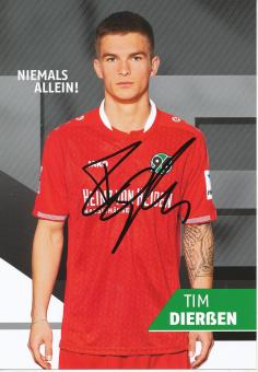 Tim Dierßen   2015/2016  Hannover 96  Fußball Autogrammkarte original signiert 
