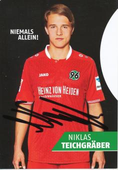 Niklas Teichgräber   2015/2016  Hannover 96  Fußball Autogrammkarte original signiert 