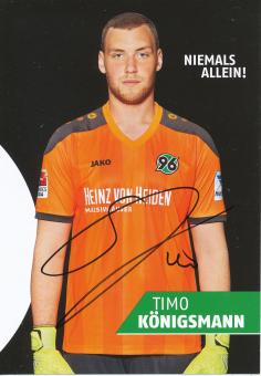 Timo Königsmann   2015/2016  Hannover 96  Fußball Autogrammkarte original signiert 