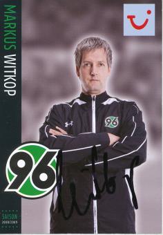 Markus Witkop  2008/2009  Hannover 96  Fußball Autogrammkarte original signiert 