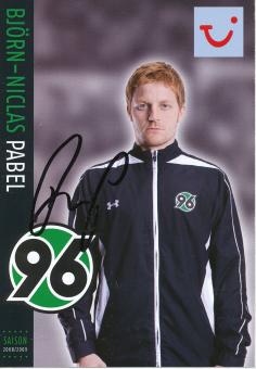 Björn Niclas Pabel  2008/2009  Hannover 96  Fußball Autogrammkarte original signiert 