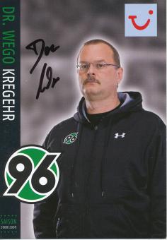 Wego Kregehr  2008/2009  Hannover 96  Fußball Autogrammkarte original signiert 
