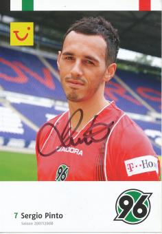 Sergio Pinto  2007/2008  Hannover 96  Fußball Autogrammkarte original signiert 