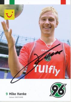 Mike Hanke  2007/2008  Hannover 96  Fußball Autogrammkarte original signiert 