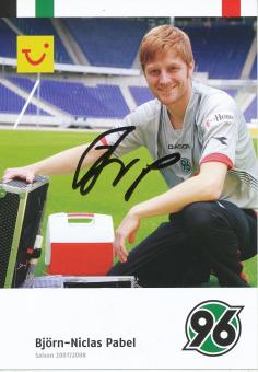 Björn Niclas Pabel  2007/2008  Hannover 96  Fußball Autogrammkarte original signiert 