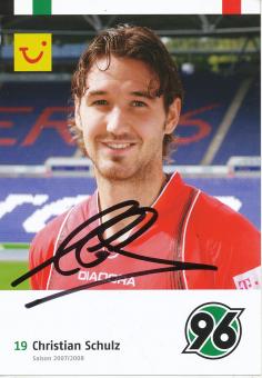 Christian Schulz  2007/2008  Hannover 96  Fußball Autogrammkarte original signiert 
