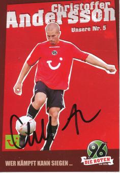 Christoffer Andersson  2006/2007  Hannover 96  Fußball Autogrammkarte original signiert 