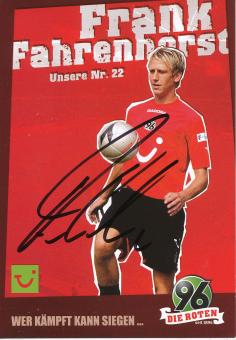 Frank Fahrenhorst  2006/2007  Hannover 96  Fußball Autogrammkarte original signiert 