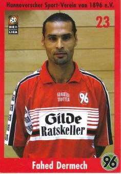Fahed Dermech  2000/2001  Hannover 96  Fußball Autogrammkarte original signiert 