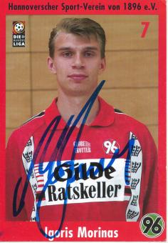 Igoris Morinas  2000/2001  Hannover 96  Fußball Autogrammkarte original signiert 