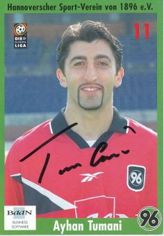 Ayhan Tumai  1999/2000  Hannover 96  Fußball Autogrammkarte original signiert 