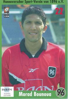 Morad Bounoua  1999/2000  Hannover 96  Fußball Autogrammkarte original signiert 