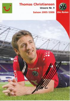 Thomas Christiansen  2005/2006  Hannover 96  Fußball Autogrammkarte original signiert 